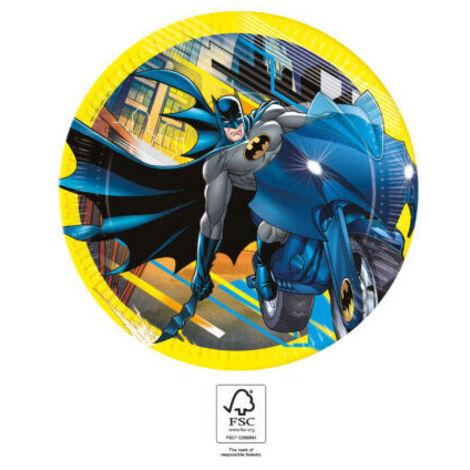 Assiettes en carton Batman -Rogue Rage - 8 pièces - 23 cm (1/2)