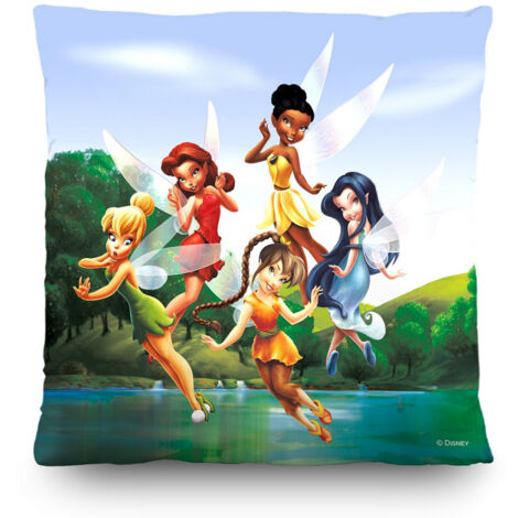 Coussin - La fée Clochette et ses amies - 40x40 cm (1/3)