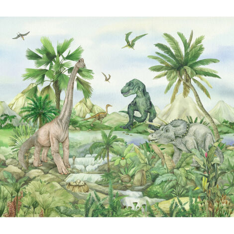 Rideaux Dinosaures - 2 pièces - L180 cm x H 160cm