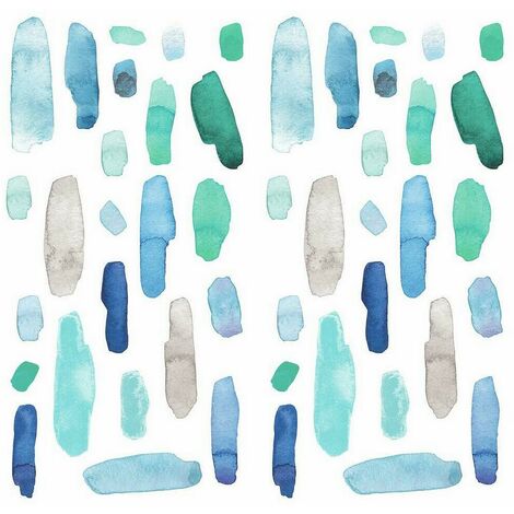 Stickers aquarelle bleue (1/5)