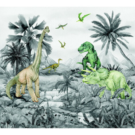 Papier peint enfant Dinosaur Kingdom - Walltastic