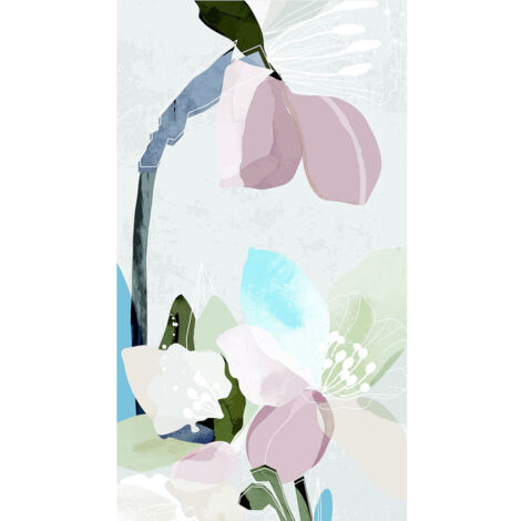Poster intissé - dessin de fleurs en peinture 150 x 270 cm (1/3)