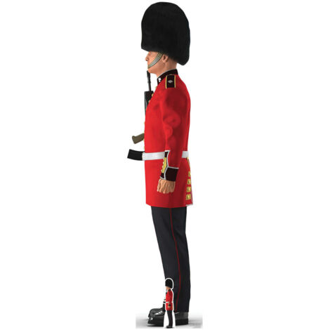 Figurine en carton Garde du Palais Royal - tourné vers la gauche - Haut 196 cm (1/5)