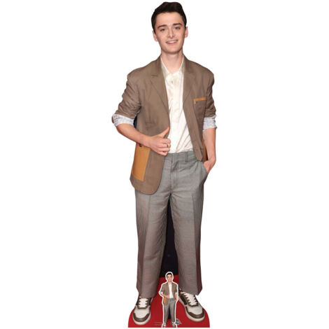 Figurine en carton Noah Schnapp en costume marron - Acteur Canadien et Américain de Stranger Things - Haut 176 cm (1/5)