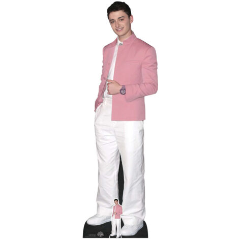 Figurine en carton Noah Schnapp vêtu de rose - Acteur Canadien et Américain - Haut 176 cm (1/5)