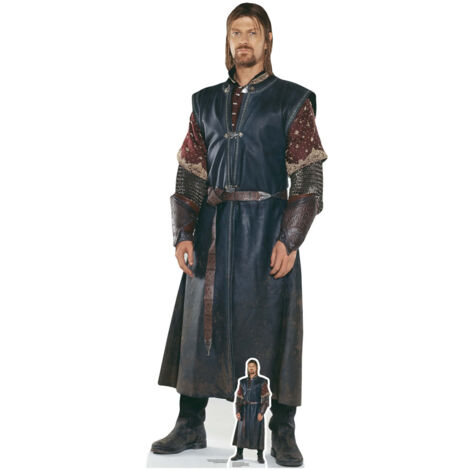 Figurine en carton  Boromir dans sa tenue traditionnelle - Le Seigneur des Anneaux - Haut 191 cm (1/5)