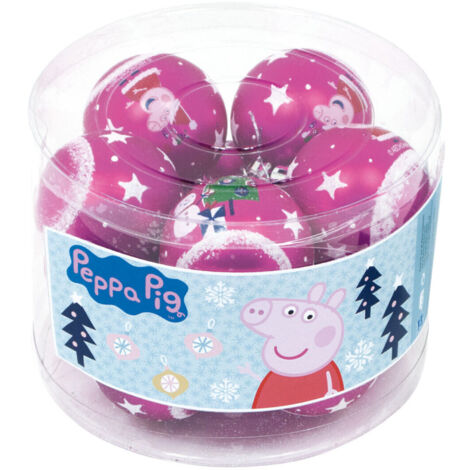 Lot de 10 boules de Noël 6cm - Peppa Pig (1/3)