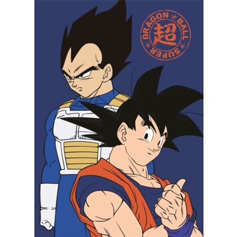 Plaid Dragon Ball Z - Son Goku et Vegeta - 140x100 cm (1/3)