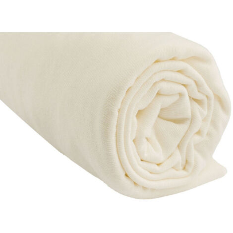 Lot de 3 Draps housse Jersey 100% Coton - 40x80 / 40x90 cm -Écru