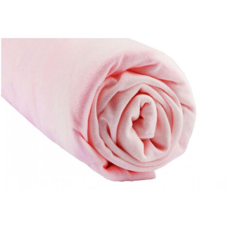 Lot de 3 Draps housse Bambou - 60x120 cm - Rose-Blanc-Taupe