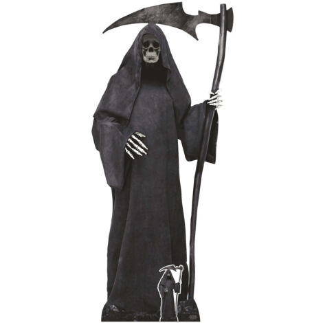 Figurine en carton Halloween - La Faucheuse - Haut 194 cm (1/4)