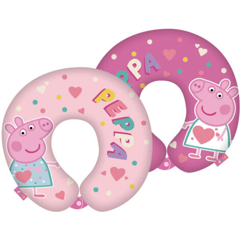 Coussin tour de cou Peppa Pig - 28x28x6cm (1/2)