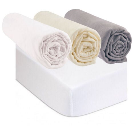 3 Draps housse 70x160 cm Multi + 2 Alèses