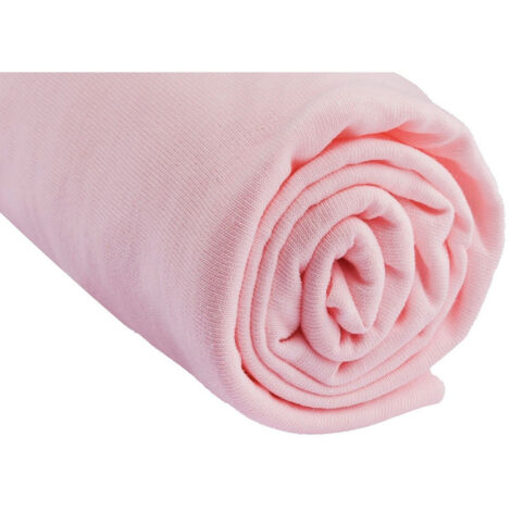 Lot de 3 Draps housse Jersey 100% Coton - 60x120 cm - Rose