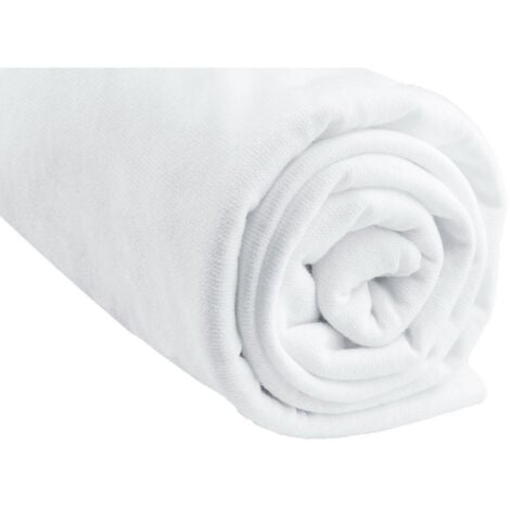 Lot de 3 Draps housse Jersey 100% Coton - 50x100 cm - Blanc