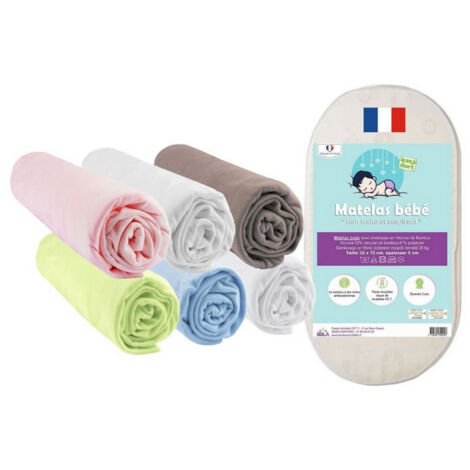 Matelas 50x100 + 6 Draps housse Multi + 2 Alèses Coton (1/4)