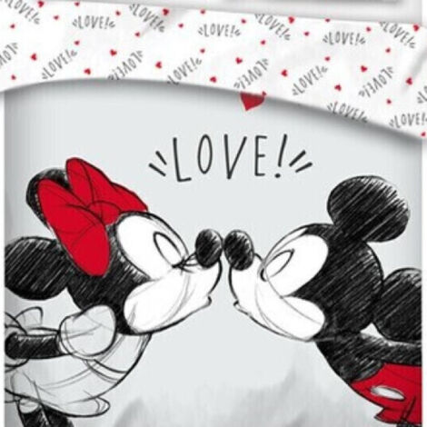 Set Biancheria Topolino E Minnie - Copripiumino 240x220 Cm Con 2 Federe 65x65 Cm - Foto 11