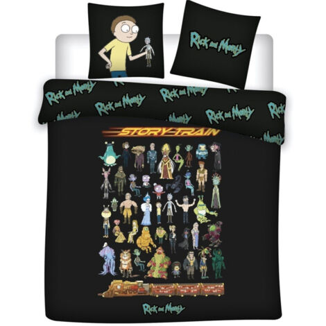 Parure de lit double réversible Rick et Morty - 220 cm x 240 cm (1/2)