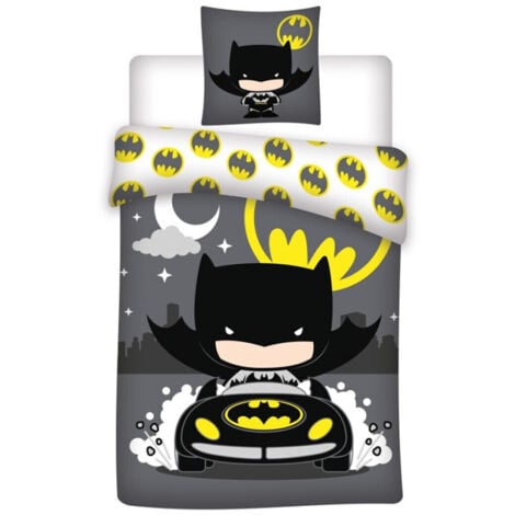 Parure de lit réversible Batman - 140 cm x 200 cm