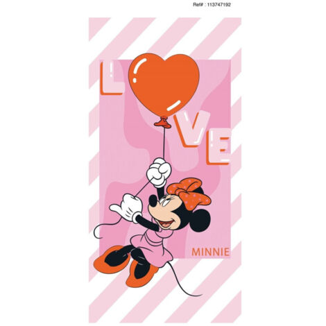 Serviette de plage - Disney Minnie - -Love- - 70x140 cm (1/3)