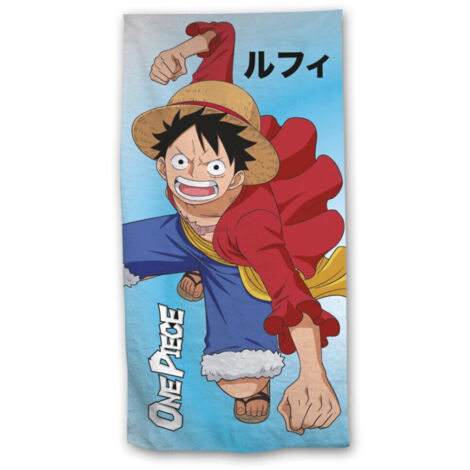 Serviette de plage - One Piece - Luffy poings serrés - 70x140 cm (1/3)