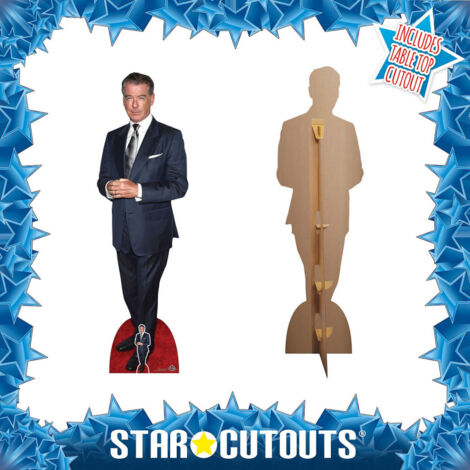 Découpe Carton Taille Réelle De Pierce Brosnan (James Bond) - 190x54 Cm, Neuve, Fabriqué Au Royaume-Uni