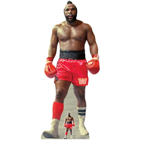 Figurine en carton Mister T. - Catcheur Américain WWE - Haut 182 cm (1/5)
