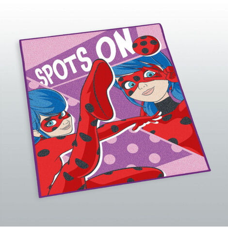 Tapis - Miraculous Ladybug -Spots On - Violet - 100 cm x 120 cm (1/2)