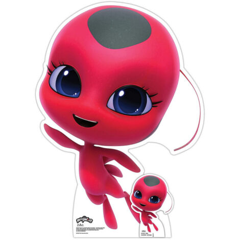 Figurine en carton - Tikki Kwami - Miraculous - Rouge et Noir - Haut 80 cm (1/5)