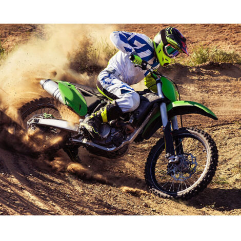 Papier peint à motif moto-cross 305x244 cm – Décor mural dynamique pour chambre enfant – Lavable et facile à poser – Colle incluse – Walltastic (1/3)