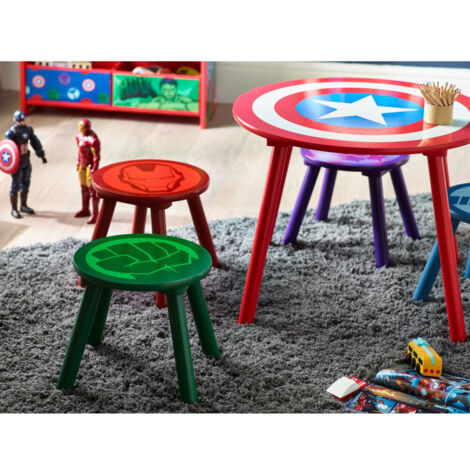 Tabouret Marchepied Enfant Arditex Avengers - Rouge - 27x27x21 Cm - Fabriqué En Espagne