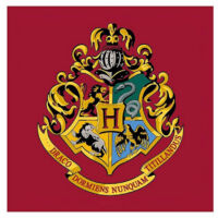 Tapis Carré Harry Potter Logo Poudlard - 80 x 80 cm