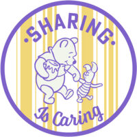 Komar Winnie the Pooh Sharing 125 x 125 cm, Stickers pour les murs DD1-058