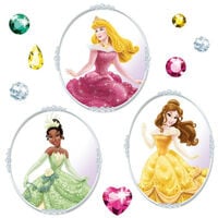 23 Stickers pour vitre Princesse Disney - Multicolor