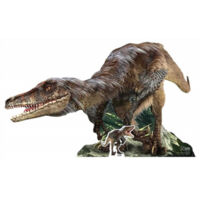 Figurine en carton Velociraptor Dinosaure 155 cm