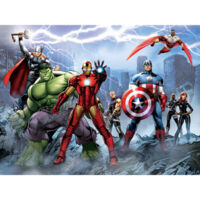 Plush Prints Tableau sur toile Personnages de Marvel The Avengers, Voir photo, 12 x16