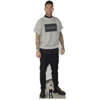 Figurine en carton Sergio Ramos Footballeur en Tshirt -noble donkey - Haut 186 cm