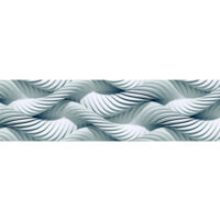 Frise auto-collante Creative 14cm x 500cm – Motif tresses multicolores – Vinyle respectueux de l'environnement – Facile à poser sans colle – Ag Art