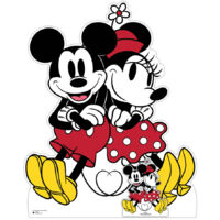 Figurine en carton - Disney Mickey et Minnie ensemble formant un joli couple - Haut 118 cm