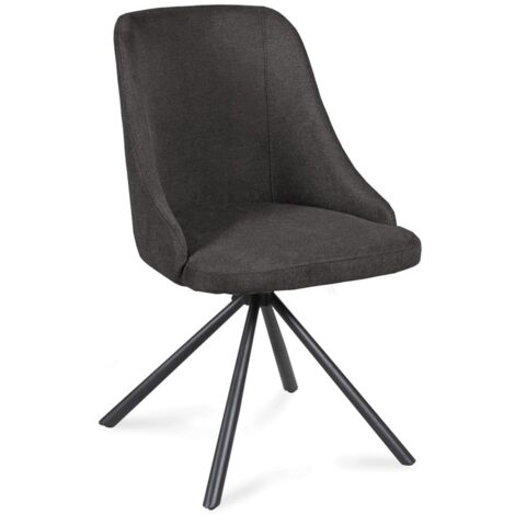 Chaise pivotante HORIZON / Gris foncé/ 50x60x85 (1/5)