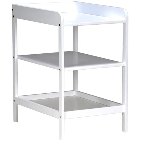 Meuble à langer LUDO / Blanc/ 55x75x90 cm