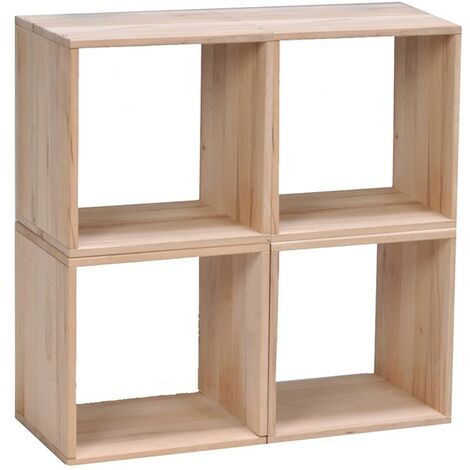 Etagère cube en bois (hêtre massif) personnalisable 1 niche nolan -  Conforama