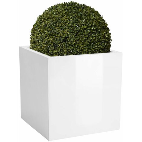 Blumenkübel Pflanzkübel aus Cortenstahl Metall "Block" 50x50x50 cm Rostbraun 