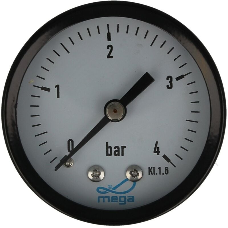 Neu Manometer Axial Ø 50 10 bar Anschluss 1/4 Zoll 