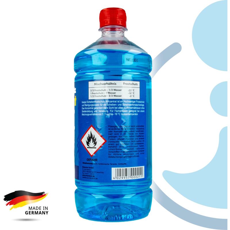 Karipol - Scheibenfrostschutz - 1000 ml, Konzentrat, Zitrusduft