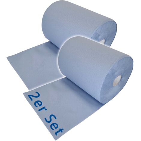 Blaues Putzpapier 3-lagig - 1000 Blatt Rolle Für Werkstatt & Industrie