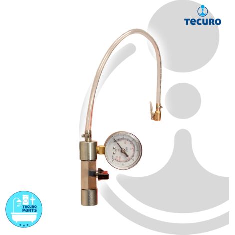 tecuro Anschlussadapter für Gefässfüller mit Absperrvorrichtung und Manometer - 442042 (1/5)