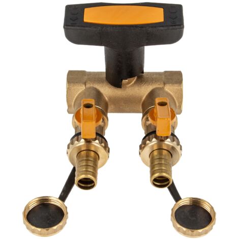 PAW Spül- Und Befülleinheit DN 20, 3/4"IGx3/4"IG, M. 2 Abgängen