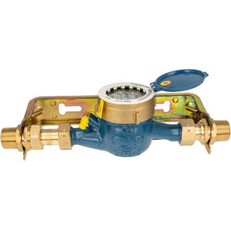 Hauswasserzähler Baulänge 190 mm, inkl Bügel 1 Zoll, starre Ausführung, verzinkt