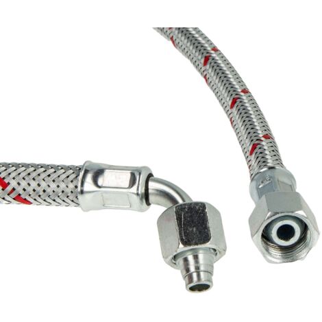 Grohe Metall-Brauseschlauch 46104000 – 1/2 Zoll X 860 Mm, Chrom, Für Waschtischarmaturen